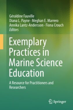 Green book cover with white text that reads: Exemplary Practices in Marine Science